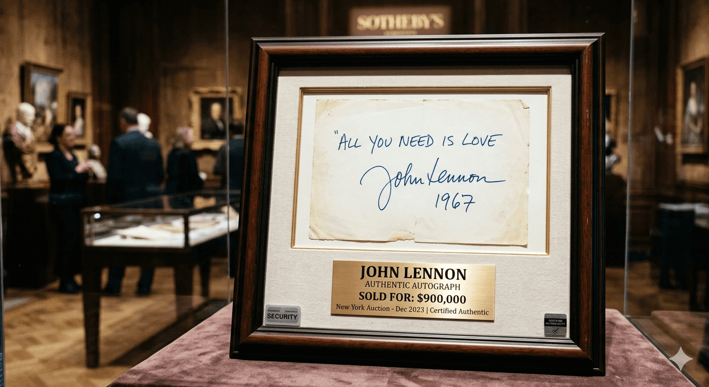 john lennon autograph